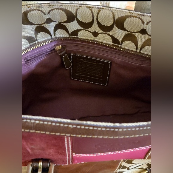 Coach Legacy Limited Edition Holiday Patchwork Leather Tote Bag #10437 - Picture 11 of 11